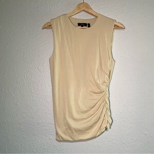 Theory Women’s Top Size Small Ivory Tan Bone Color